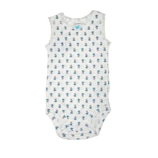 BODY REGATA FLORAL BRANCO CARTERS TAM 9 M