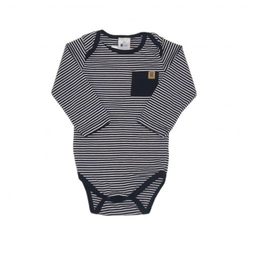 BODY ML LISTR BR/MAR TEDDY BOOM TAM 3/6M