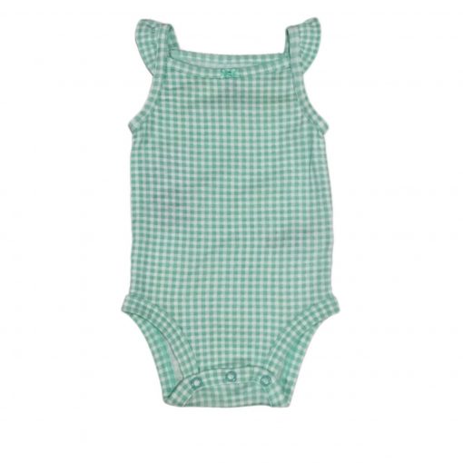 BODY REGATA BR/VD XADREZ CARTERS TAM 3 M
