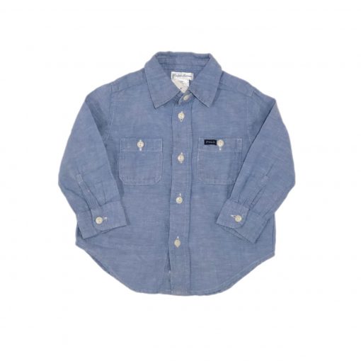 CAMISA SOCIAL OXFORD RALPH LAUREN TAM 12 M