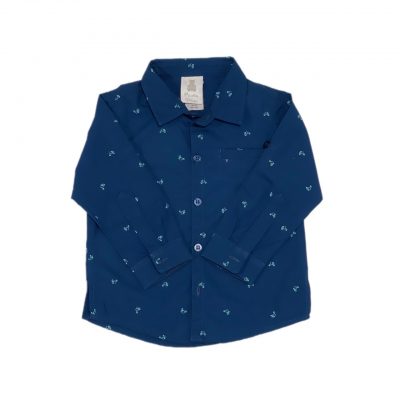 CAMISA SCOOTER AZUL MARINHO PAOLA BIMBI TAM 12 M
