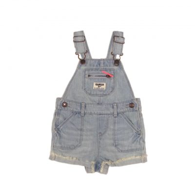 JARDINEIRA FITA RS JEANS CLARO OSHKOSH TAM 12 M