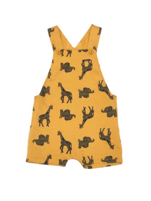 JARDINEIRA ANIMAIS MOSTARDA MILON TAM 3/6 M