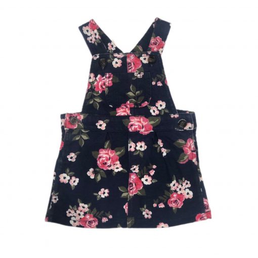 JARDINEIRA FLORAL AZUL MARINHO CARTERS TAM 6 M
