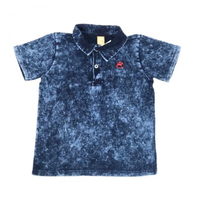 POLO ESTONADA AZUL MARINHO UP BABY TAM 2