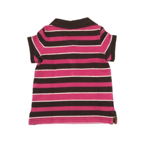 POLO LISTR  ROSA E MARROM TOMMY HILFIGER TAM 3/6M - Image 2