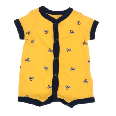 ROMPER TRATOR AMARELO CARTERS TAM RN