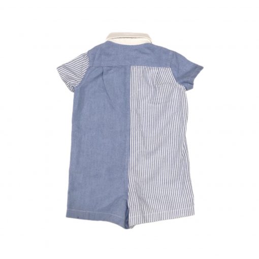 ROMPER SOCIAL LISTRADO RALPH LAUREN TAM 3 M - Image 2