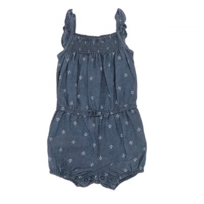 ROMPER ANCORAS JEANS CARTERS TAM 6M