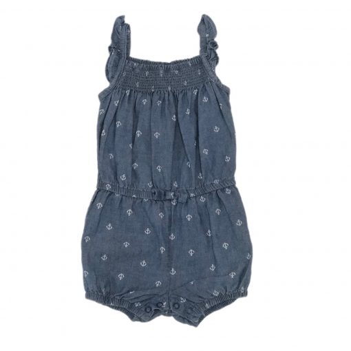 ROMPER ANCORAS JEANS CARTERS TAM 6M