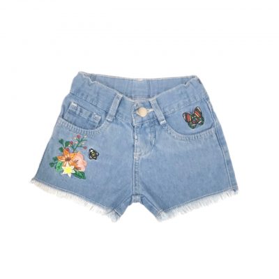 SHORT FLOR JEANS CLARO POP CORN TAM 2