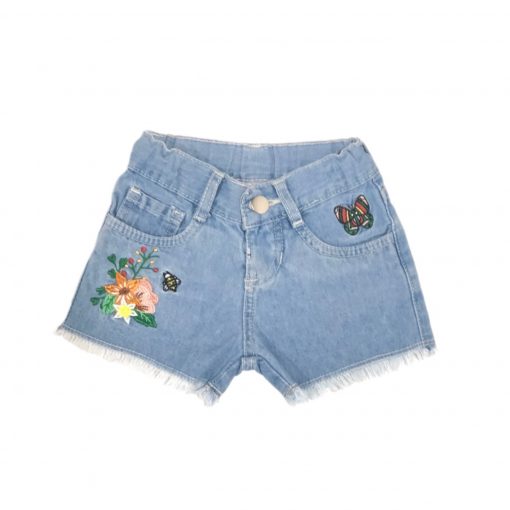 SHORT FLOR JEANS CLARO POP CORN TAM 2