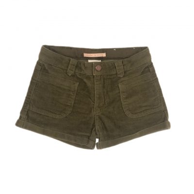 SHORT VELUDO VERDE MUSGO ZARA TAM 4