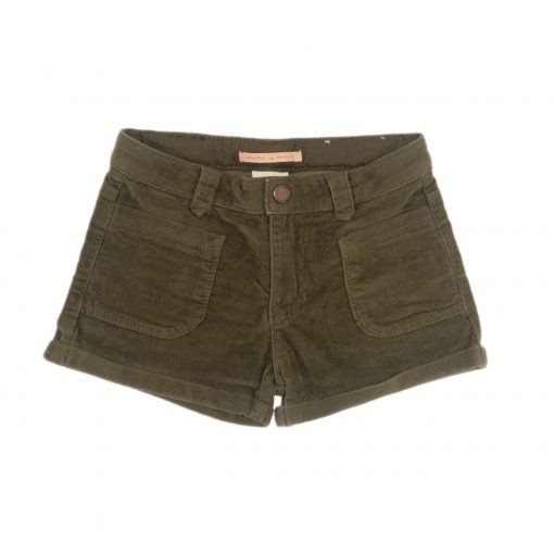 SHORT VELUDO VERDE MUSGO ZARA TAM 4