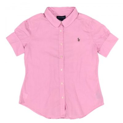 CAMISA BOTAO MC ROSA RALPH LAUREN TAM 10