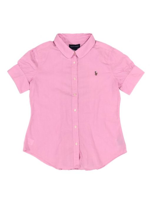 CAMISA BOTAO MC ROSA RALPH LAUREN TAM 10
