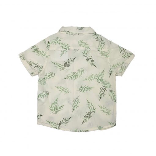 CAMISA FOLHAS BEGE ZARA TAM 9/12 - Image 2