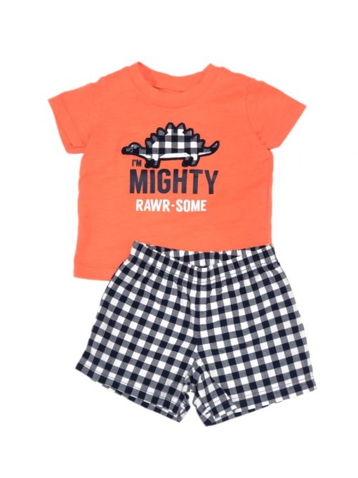 CONJ. SHORT/CAMISETA LJ XADREZ CARTERS TAM 6 M - Image 2