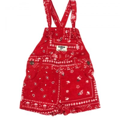 JARDINEIRA FLORAL VERMELHO OSHKOSH TAM 9M