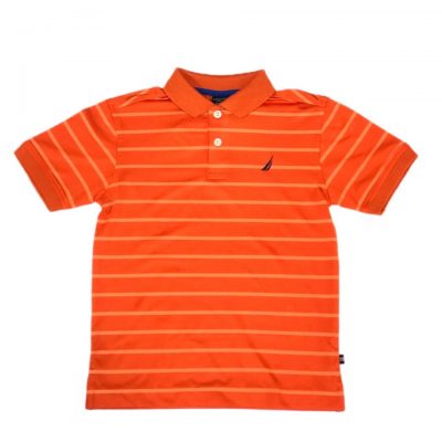 POLO LISTR DRYFIT LARANJA NAUTICA TAM 5/6