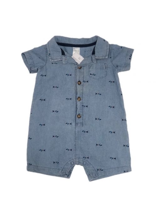 ROMPER BASSET JEANS CARTERS TAM 9M