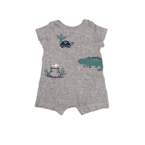 ROMPER JACARÉ CINZA CARTERS TAM RN