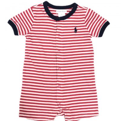 ROMPER LISTR BR/VERM RALPH LAUREN TAM 6M