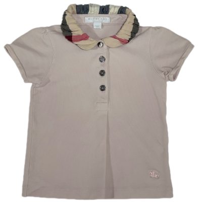 POLO GOLA XADREZ ROSA BURBERRY TAM 24 M