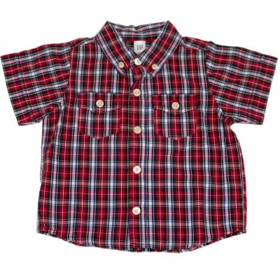 CAMISA VM/BR/LILAS XADREZ GAP TAM 6/12